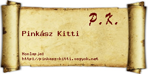 Pinkász Kitti névjegykártya